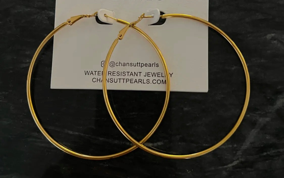 XL Gold Hoops