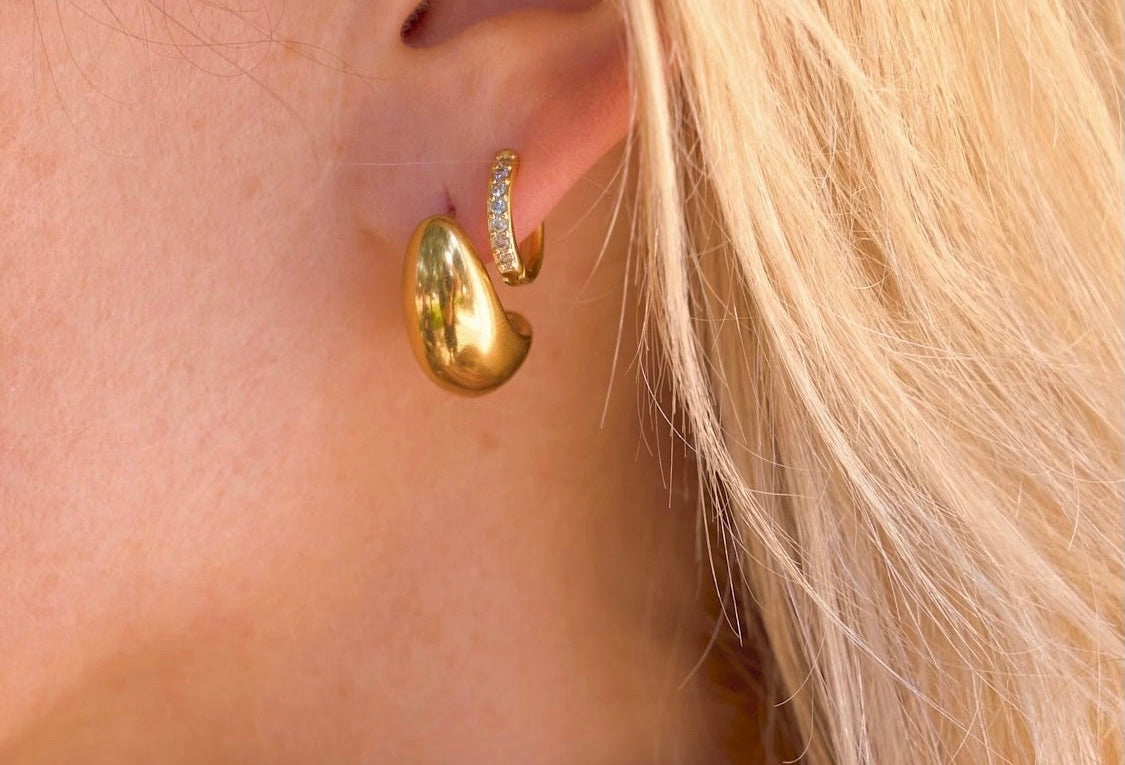 Tear Drop Hoops