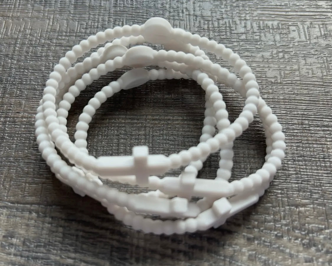 Silicone Cross Bracelets