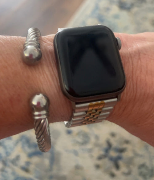 Twisted Silver Cuff Bracelet