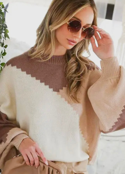 Cozy Contrast Sweater