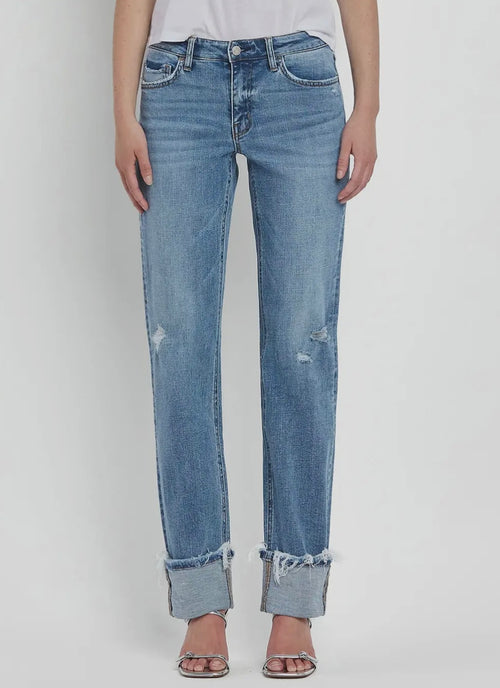 Mid Rise Cuff Jean