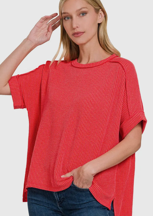 Ribbed Pullover
