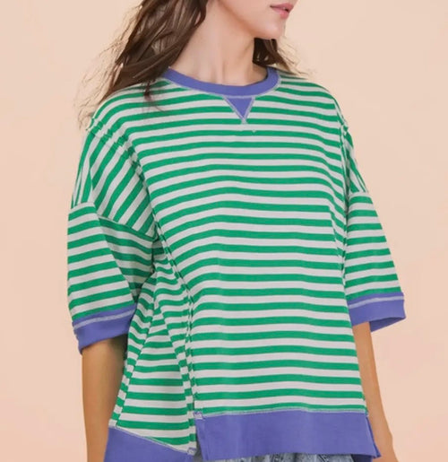 Coastal stripe Pullover