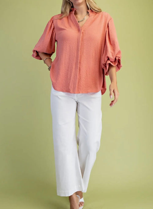 Coral Breeze Blouse