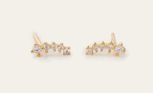 Tully Crystal Bar Studs