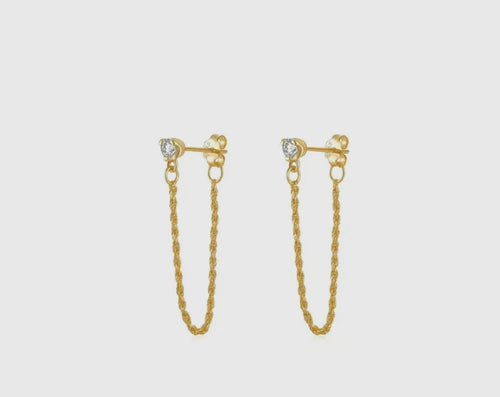Lucinda Chain Drop Studs