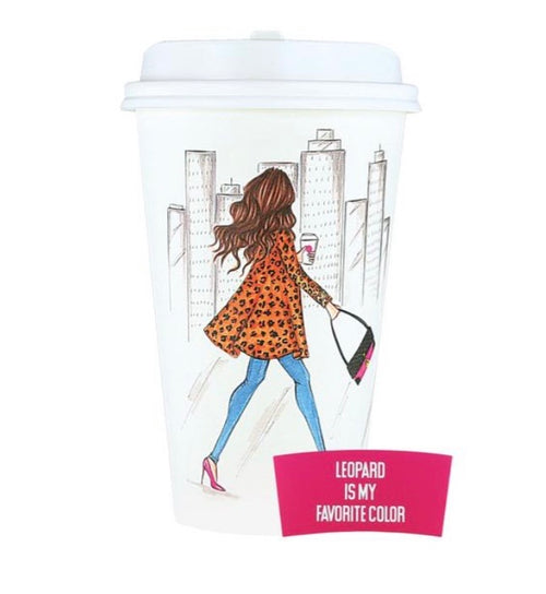 Leopard Is My Favorite Color Travel Cup