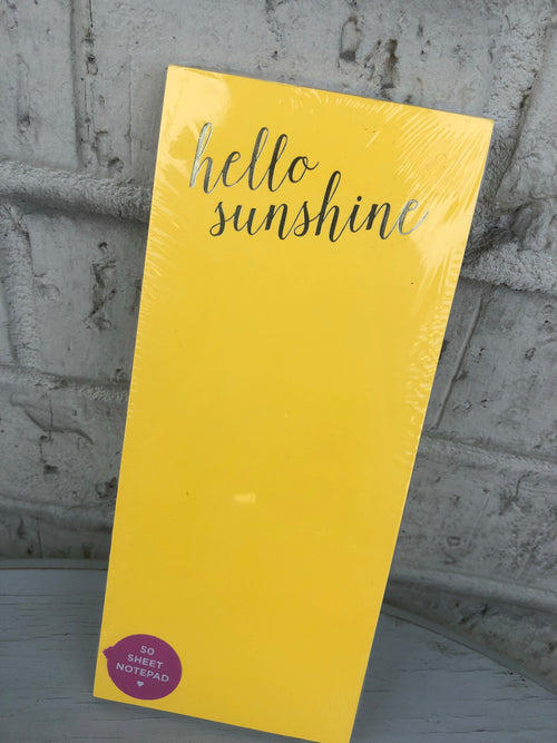 Hello Sunshine Magnetic Notepad